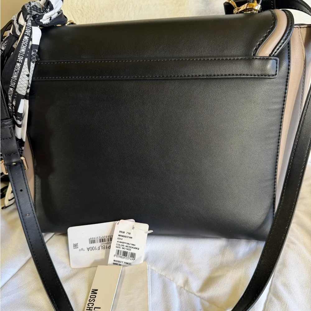 Love Moschino Black and Cream Crossbody Bag - Picture 7 of 7